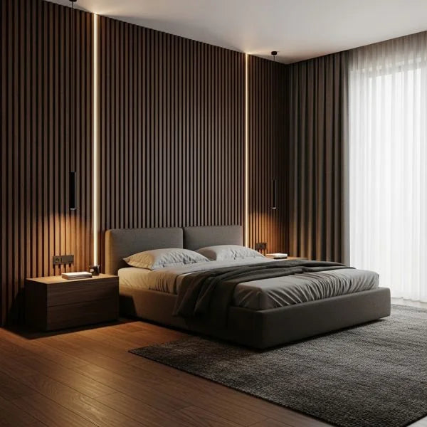 Flexibles Akustik Lamellenpanel – 270 × 110 cm